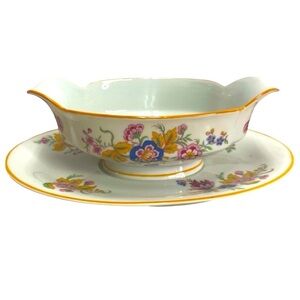 Lorraine by Haviland Gravy Boat with Attached Underplate